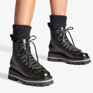 Jimmy Choo Chike Womens Suede Round Toe Boots